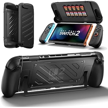 JSAUX Split Case for Switch 2 with Ergo Grip & Front Cover