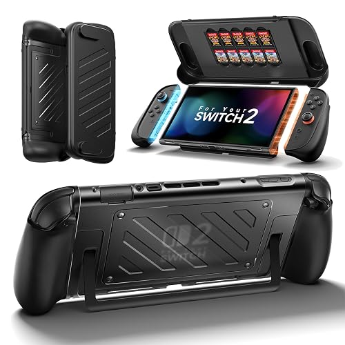 JSAUX split grip case for Switch 2 with Joy-Con 2 grips