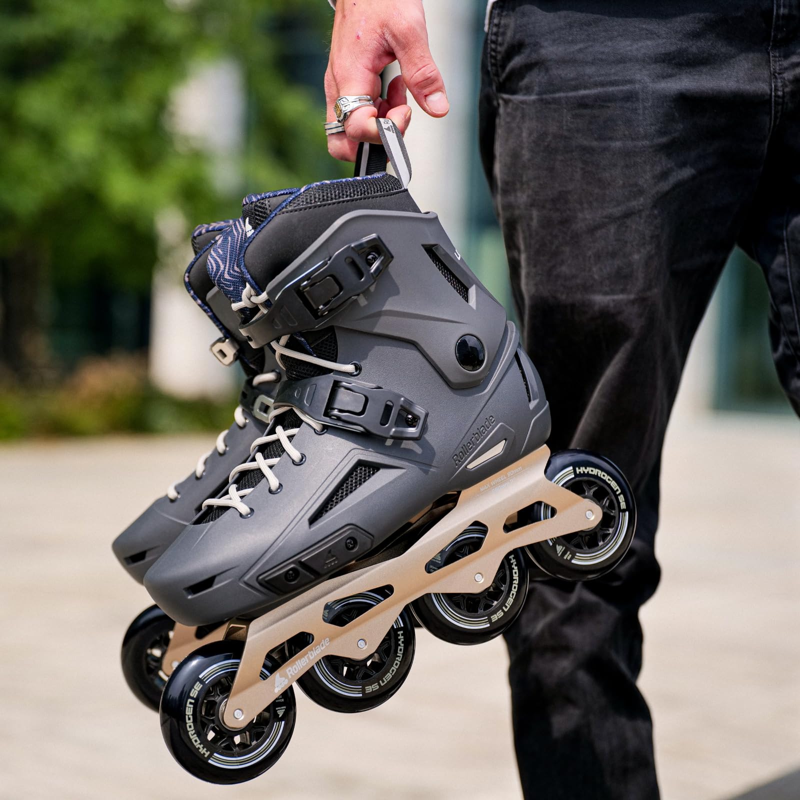 ROLLERBLADE Lightning 90 Inline Skate 2024 Anthracite/Taupe