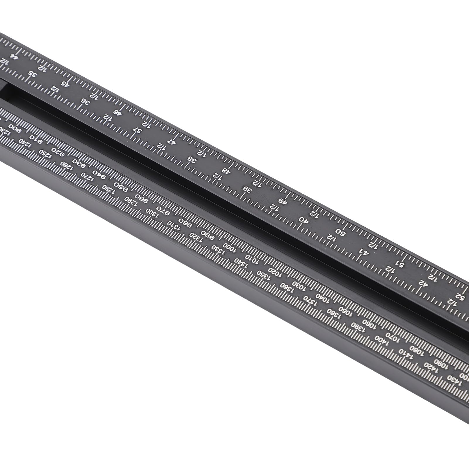 SIXRUN Zestaw Prowadnic do pił Tarczowych, Trwała Konstrukcja ze Stopu Aluminium, Regulowane Ograniczniki i Soczewka Powiększająca do Projektów Związanych z obróbką Drewna i Stolarstwem