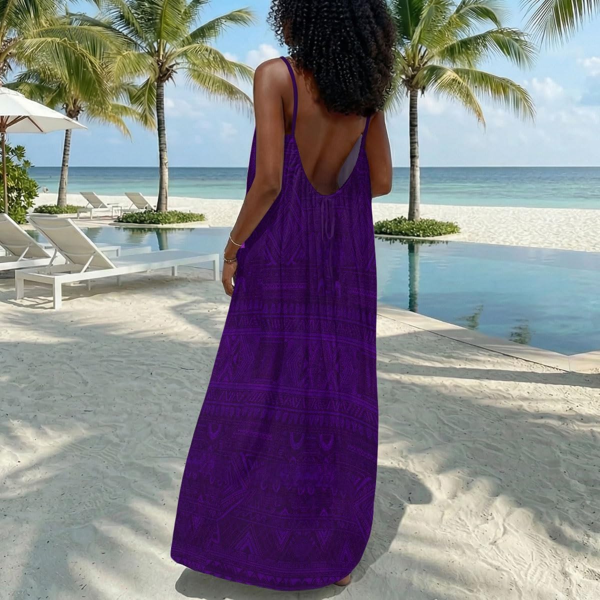 Sistabag Personalized Backless Cami Maxi Dress