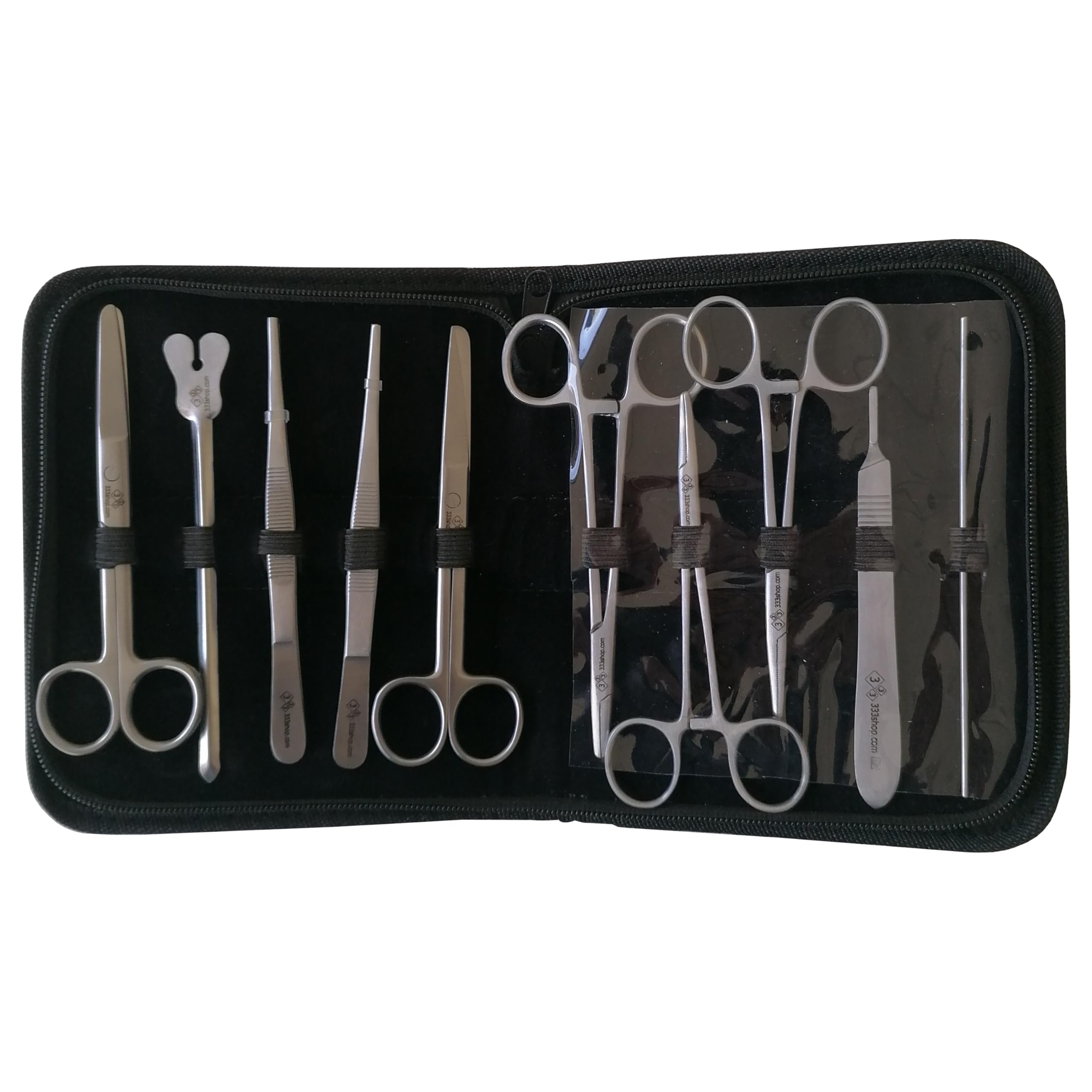333 Kit de 10 instrumentos para estudiantes ciencias naturales y veterinaria