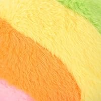 Vista 7 de LUOZZY Almohada de felpa con forma de piruleta de caramelo falso, cojín lindo para sofá, dormitorio, sala de estar