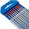 TEN-HIGH TIG Tungsten Electrodes Thorium 2% WT20(Red) Thorium Tungsten Electrode 2.0mm x150mm 10pcs pack.