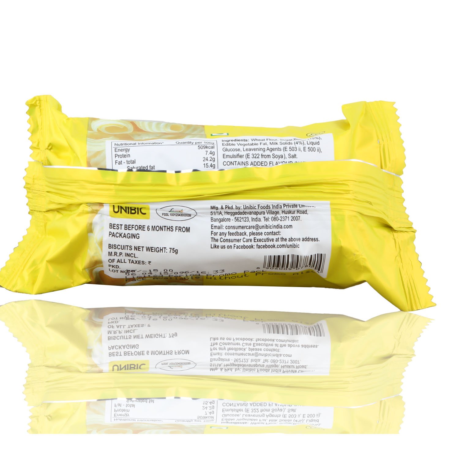 Unibic Cookies - Butter, 75g Pack - Image 2 thumbnail