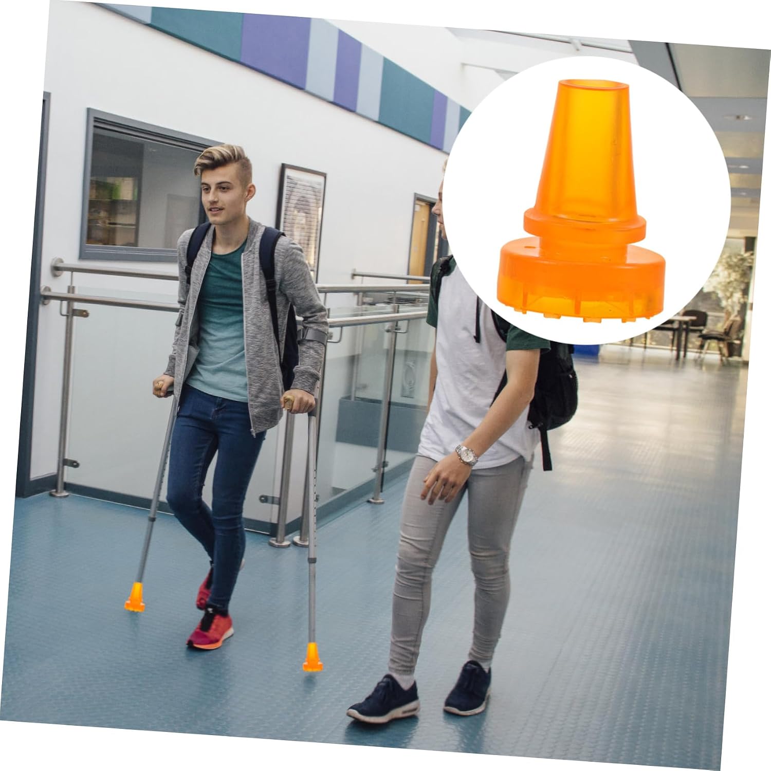 LIOOBO Cane Accessories Walking Canes for Men Crutch Foot Pads Trekking Poles Cover Trekking Pole Tips