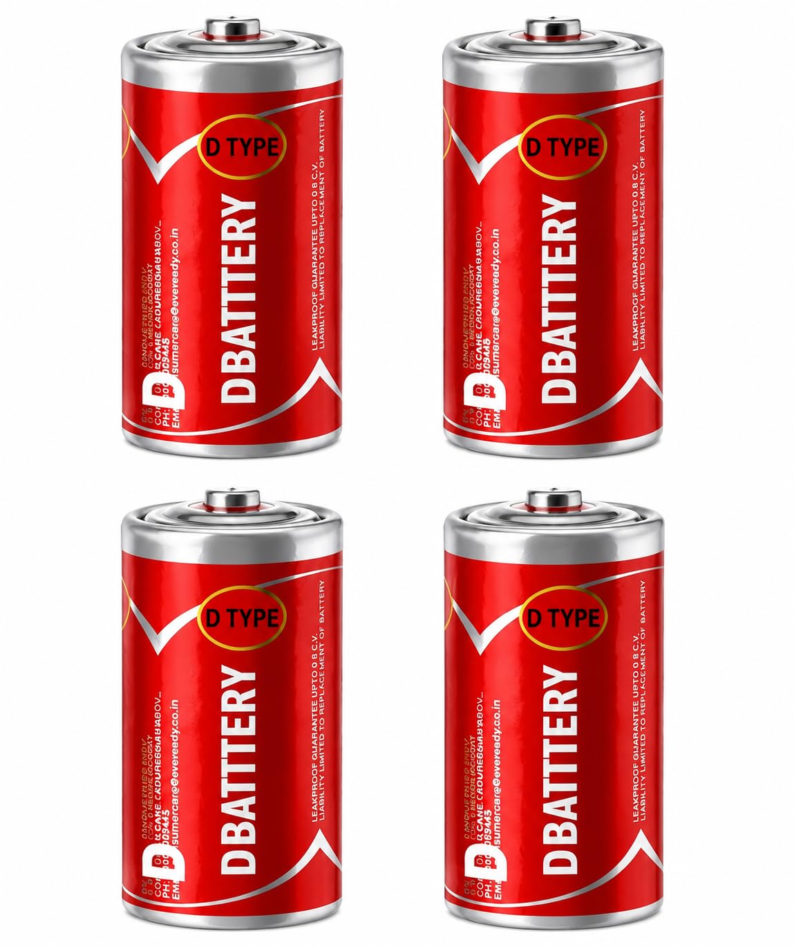 Hyper D Battery 1.5V R20P UM-1U, Pack of 4, D Type Cell for Radio, LPG Geyser and Torch Light-image-31