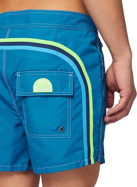 SUNDEK Mens Fixed Waist Boardshort, Swim Trunks 14 Length 3 Inseam
