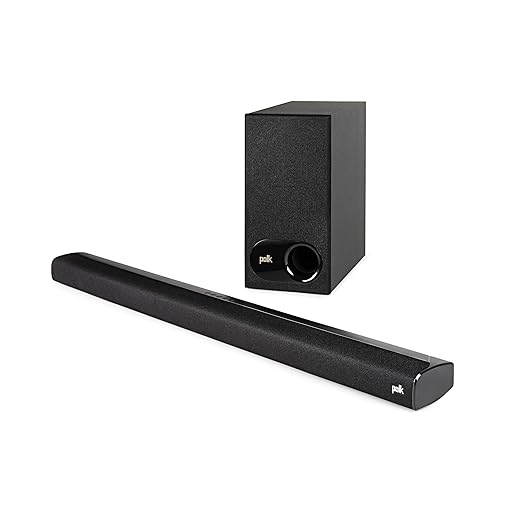 Polk Audio Signa S2 Ultra-Slim TV Sound Bar | Works with 4K & HD TVs | Wireless Subwoofer | Includes HDMI & Optical Cables | Bluetooth Enabled, Black