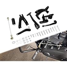 Forward Controls Kit Fit for Harley Softail Low Rider S FXLRS Low Rider ST FXLRST Standard FXST Street Bob FXBB 2018-2025, Foot Pegs Levers Linkage Set, Upgrade Controls System, Black