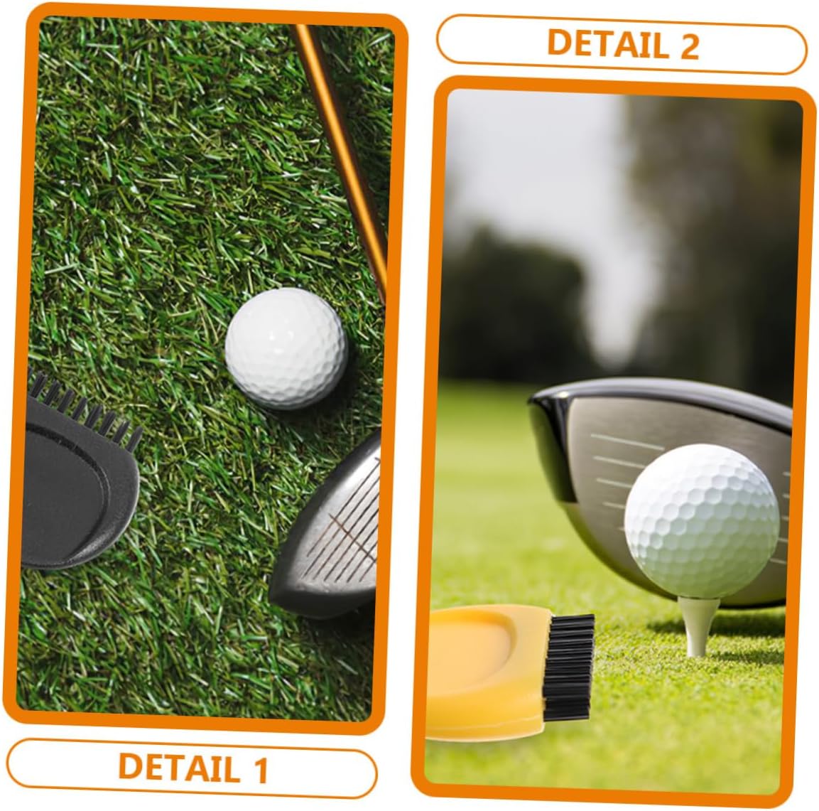 DECHOUS Golf Club Brush Cleaner for Outdoor Practice 8pcs image 2