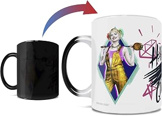 Morphing Mugs DC Comics – Birds of Prey – Harley Quinn - One 11 oz Color Changing Heat Sensitive Ceramic Mug – Image Revealed When HOT Liquid Is Added!