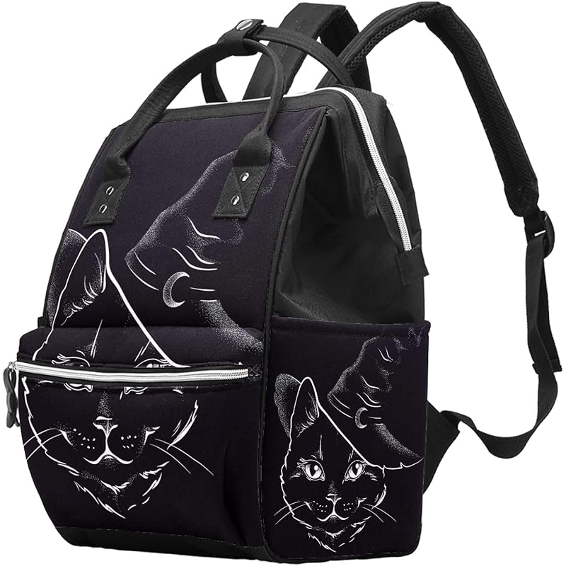 バッグ スーツケース メール便送料無料05 Ayustyle リュック レディース メンズ リュックサック 帽子 黒猫 通学 通勤 マザーズリュック マザーズバッグ バックパック Uvbdegnobc Ioiofenix Com Br