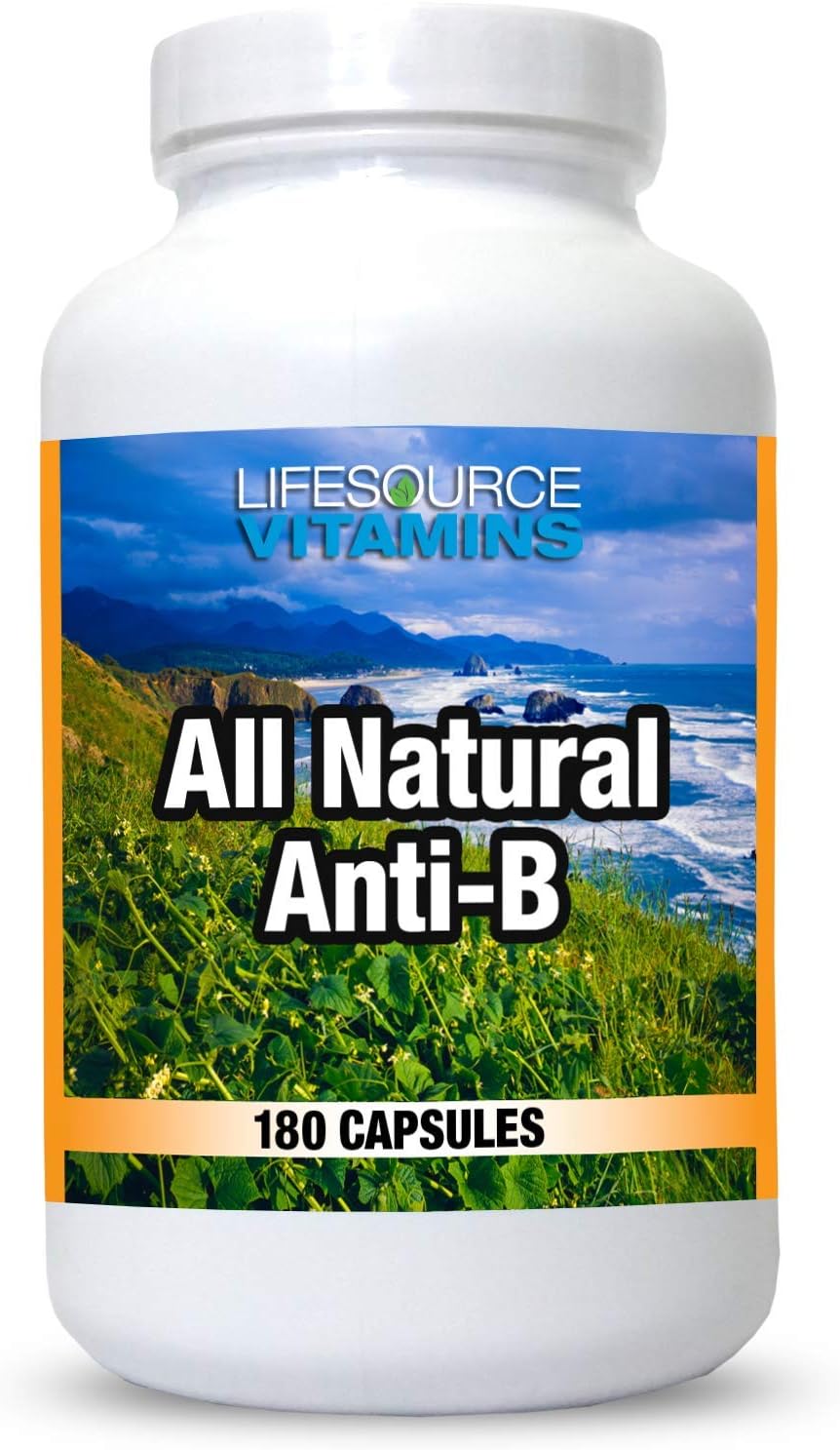 LifeSource Vitamins All Natural Anti-B 180 Capsules