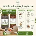 Heaven Gate Flax Seeds 100g & Chia Seeds 100g Combo | High Fiber & Protein Superfood | Omega-3 Rich | Raw & Natural Seeds for Eating, Weight Management & Healthy Lifestyle gallery image