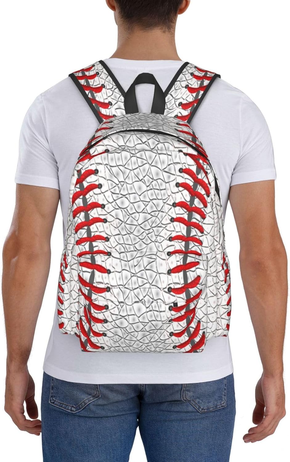Baseball Backpack School Bag Lightweight Bookbag Laptop Travel Daypack For Kids Girls Boys Teens - Image 6