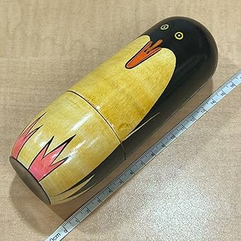 Amazon.co.jp: マトリョーシカ ペンギン 高さ 16cm x 幅 5.5cm