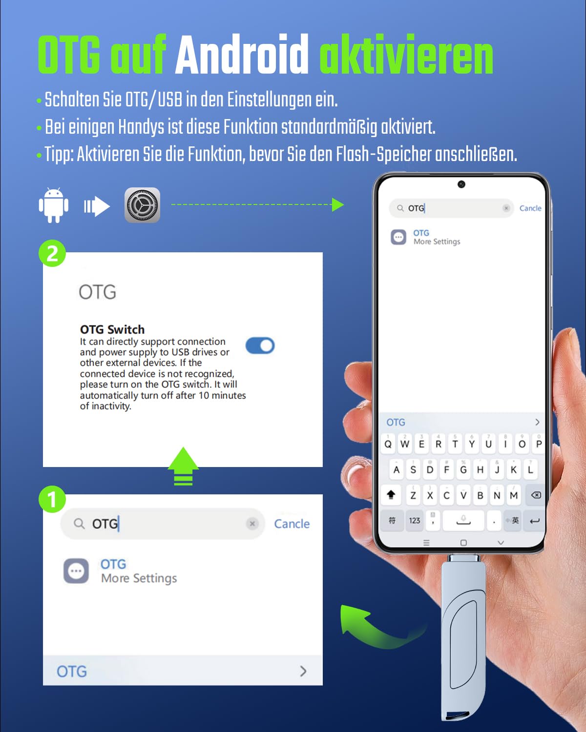 [Ohne App] USB Stick 512GB für iPhone, MFi USB C Stick,Lightning,USB-A | 3-in-1 Speicherstick für iPhone,iPad,OTG Android Handy,Mac,PC,USB 3.0 Flash Drive Externer Speicher für Fotos,Videos,Dateien