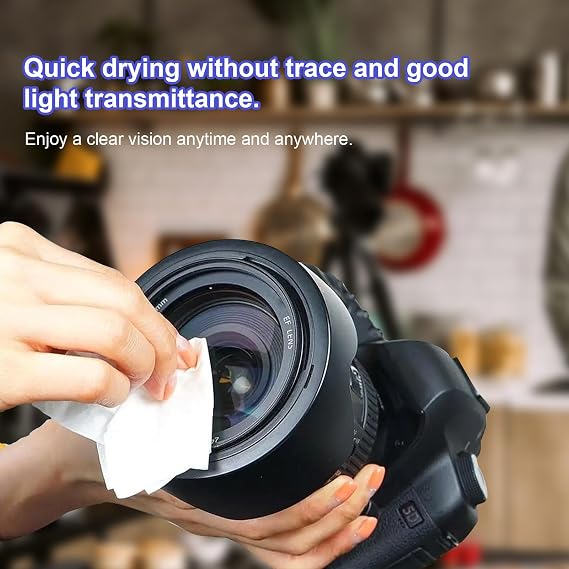 Lens Wipes for Eyeglasses,Eyeglass erasers are packed separately,Glasses cleaner for cleaning glasses, camera lenses, sunglasses, mobile phone screens, goggles, etc. (200 pieces)
