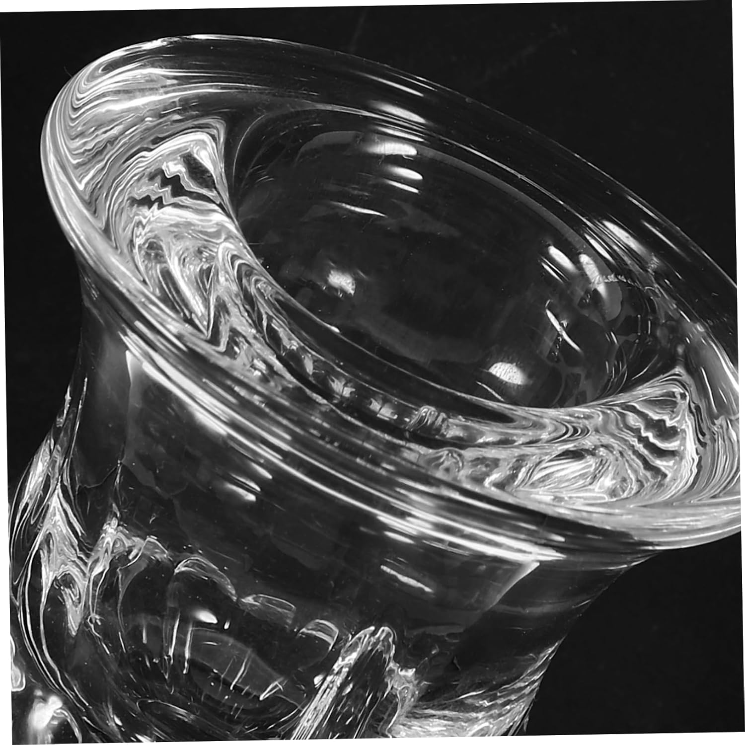 Zerodeko 2pcs Clear Glass Eye Washing Cups Portable Eye Bath for Travel and Sturdy and Practical