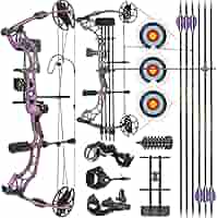 Set Arco Compound Regolabile 20-70lbs - Arco Da Tiro E Caccia Per Adulti E Principianti, Con Frecce - Foto 8