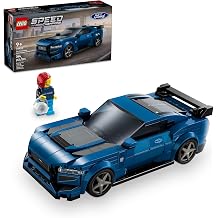 Lego 76920 Speed Champion, Ford Mustang, Dark Horse, Sports Car, Toy, Gift, Blocks, Boys, Girls, Children, 8, 9, 10, 11, Elementary School Students, Car, Plastic Model