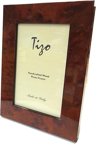 Miniatura 2 de Marco de madera marrón Tizo de 8 x 10 pulgadas, fabricado en Italia