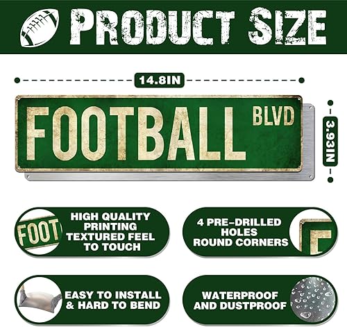 Miniatura 2 de Regalos de fútbol para niños de 8 a 12 años, accesorios de fútbol para decoración de pared para habitación de niños, equipo de sala de fútbol,