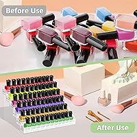Vista 5 de Nail Polish Organizer, 6 Tiers Acrylic Paint Rack, Clear Display Holder Storage for Ink Gel Nail Polish Sunglasses Essential Oil Holds up to 54-72