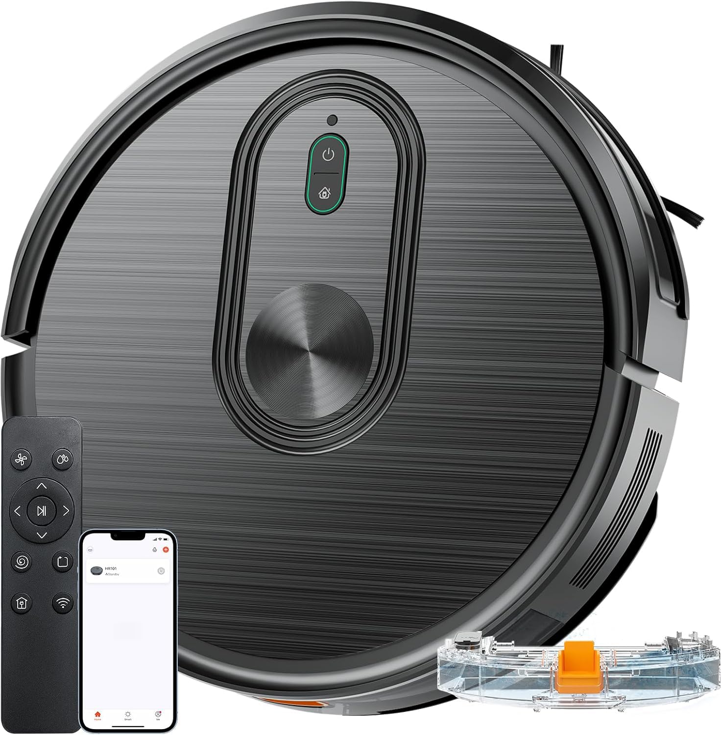 Photo 1 of XIEBro Robot Vacuum and Mop Combo, 2 in 1 Vacuuming & Mopping Robot with Schedule, App/Bluetooth/Voice, 3200Pa Max Suction, Self-Charging Robot Vacuum Cleaner, Slim, Ideal for Hard Floor, Carpet