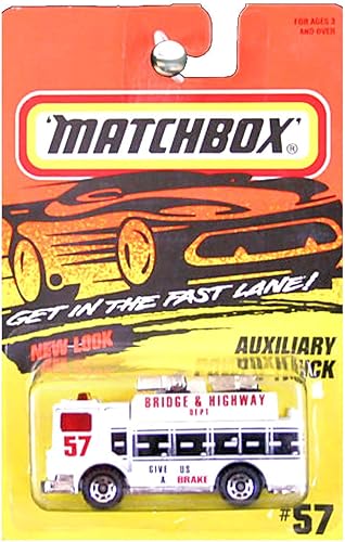 Matchbox Puente y autopista auxiliar blanco del camión de la nueva mirada #57