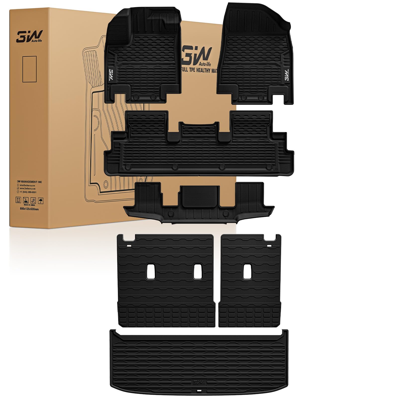 3W Floor Mat & Cargo Mat for Nissan Pathfinder 2022-2026