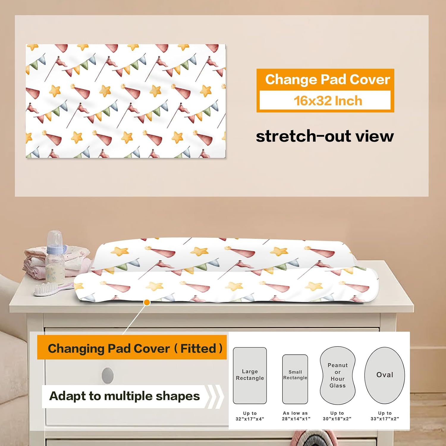 Custom Baby Crib Bedding Set, 5 Pcs Personalized Animal Circus Bedding Set with Name, Soft Blanket Fitted Sheet Pad Cover Rug for Girls Boys New Parents Baby Shower Toddlers Gifts Nursery Decor