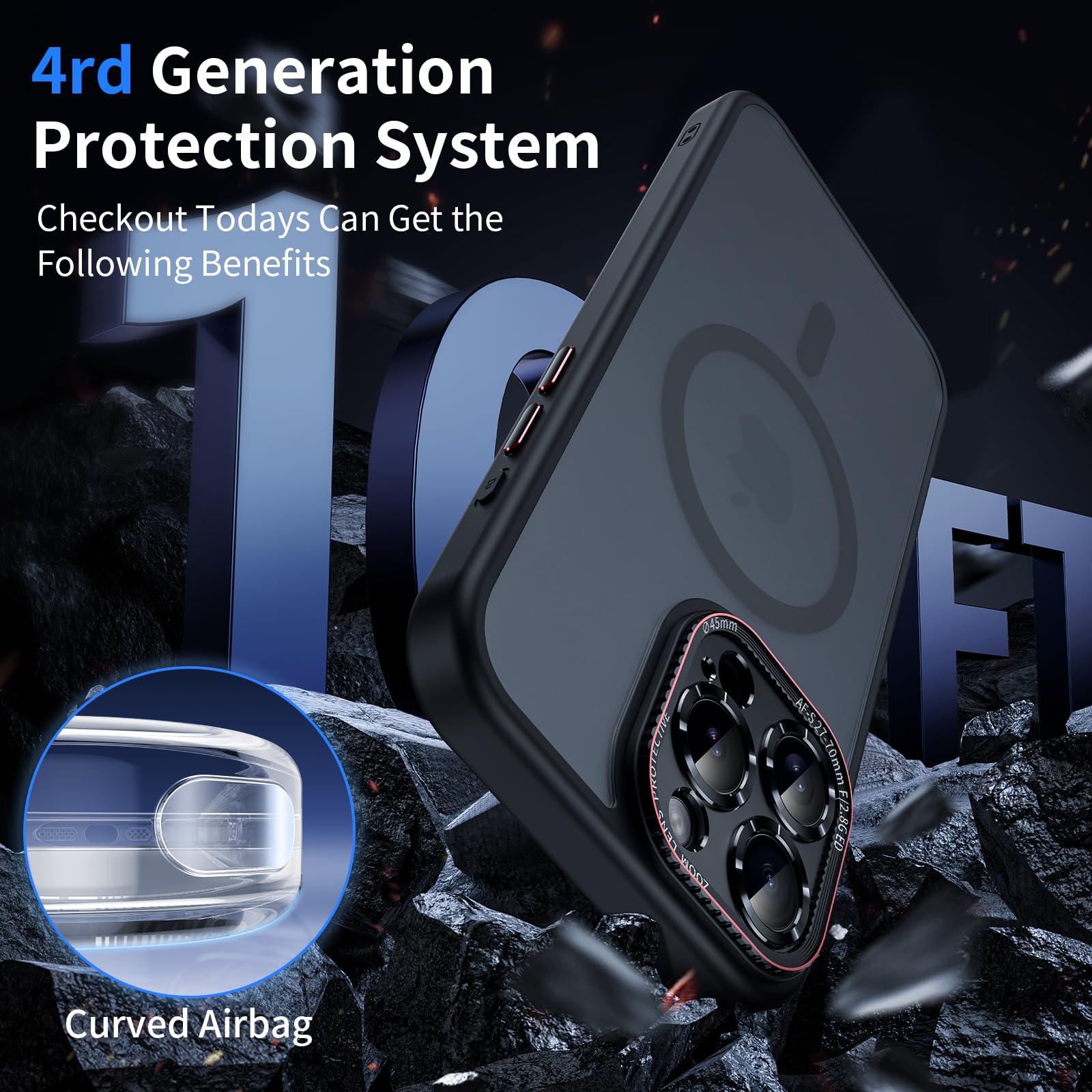 Amazon.co.jp: RLXQG iPhone 13 Pro Max用ケース カメラレンズ一体型