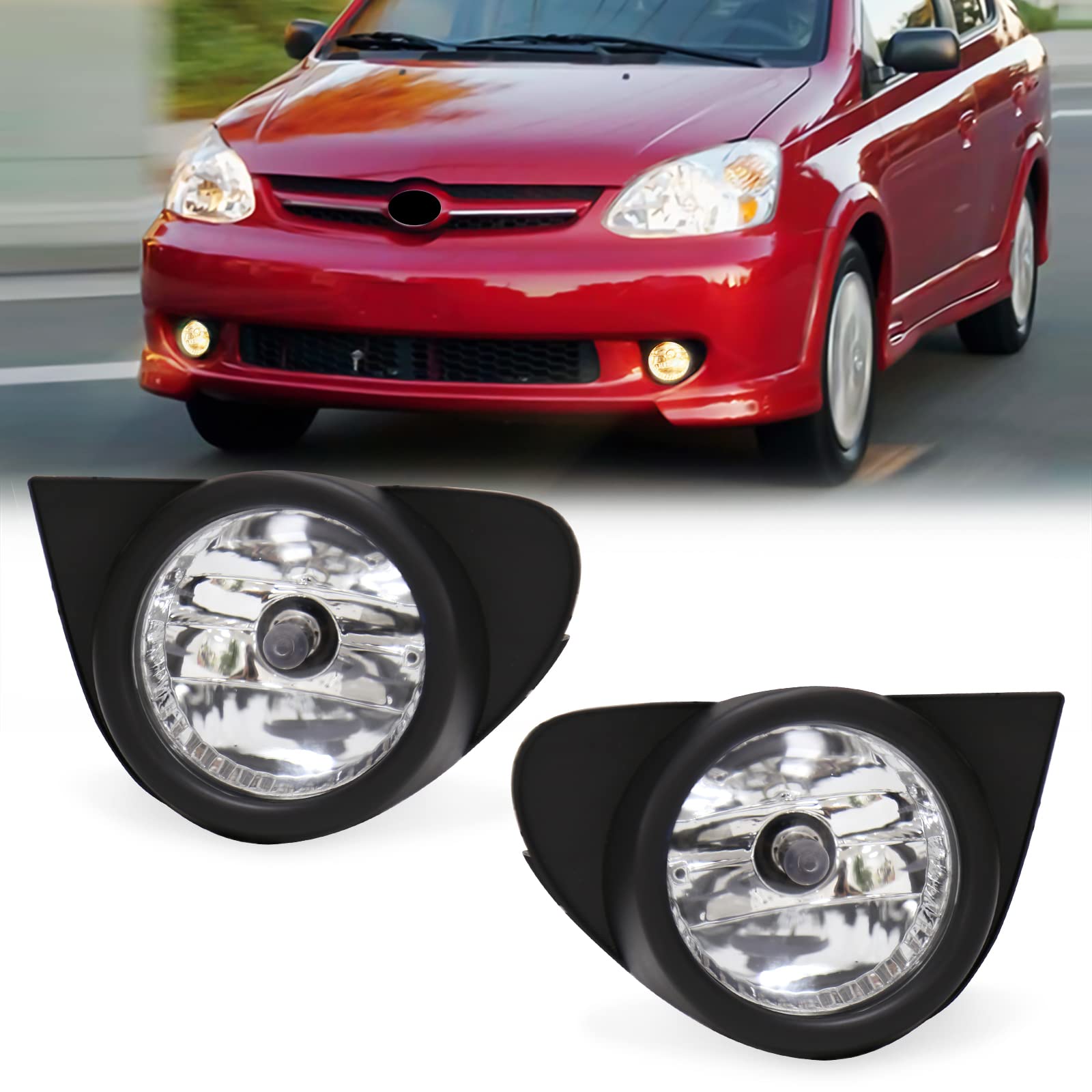 在庫ラスト 新品未開封 Smoke&Mirrors Echo ホロ 2個セット Amazon.com: VGETTING Fog Light For Toyota Echo 2003 2004 2005