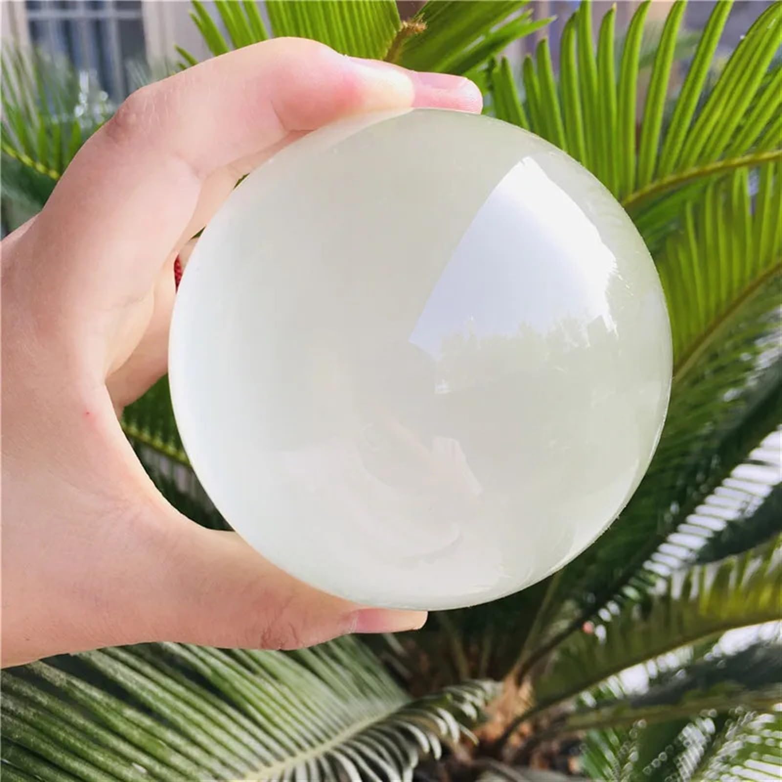 AUOQKQUT Crystal White cat Eye Ball Home Decoration Ornaments (Size : 4cm) AUOQKQUT
