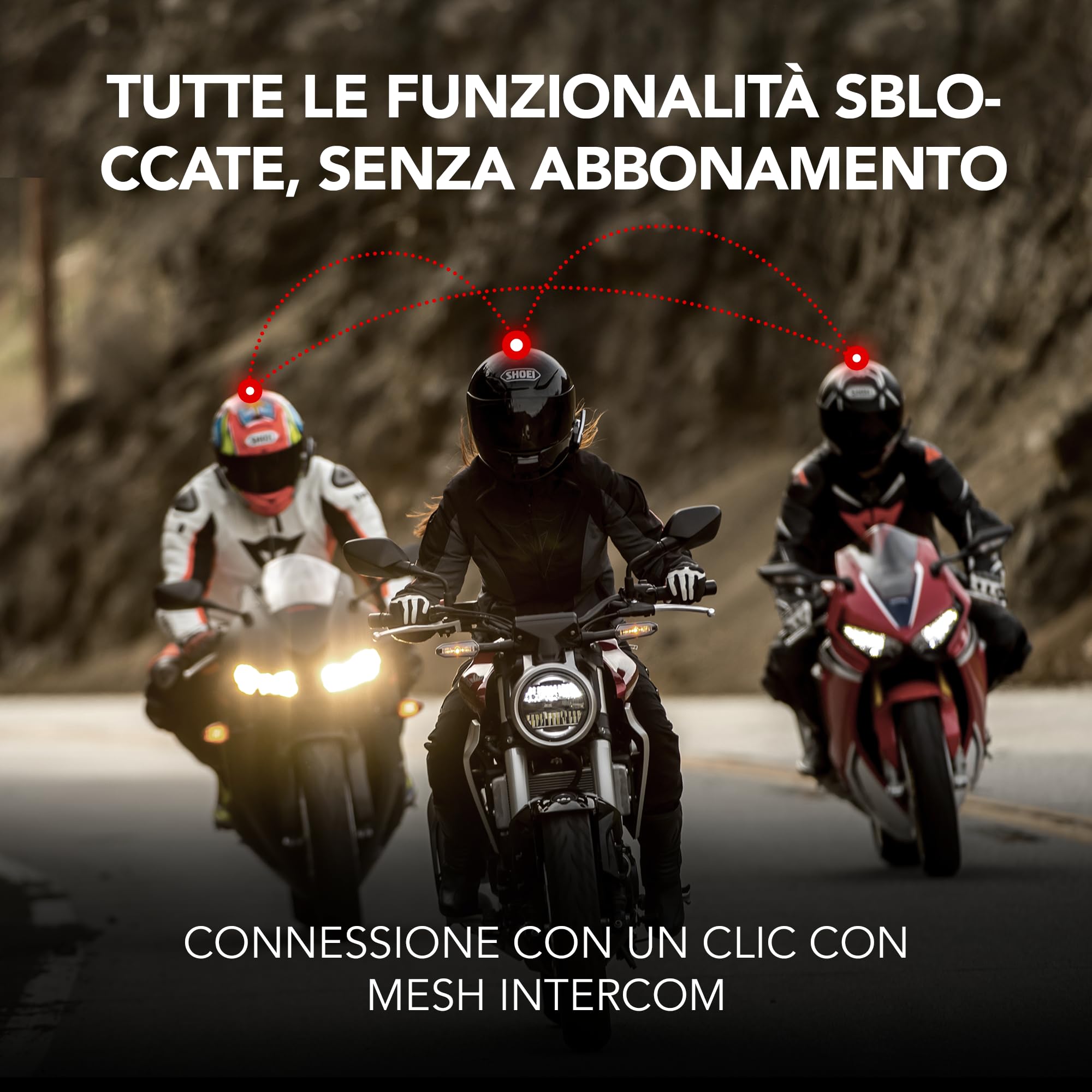 Sena 50S sistema di comunicazione Bluetooth con interfaccia Jog Dial e Sound by Harman Kardon con tecnologia Mesh Intercom e altoparlanti e microfono premium, Confezione doppia