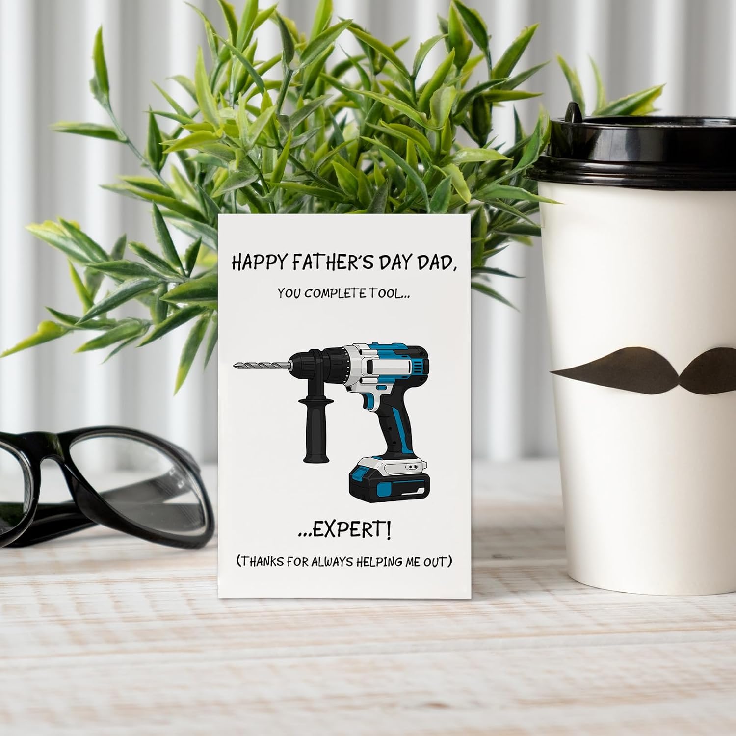 Goroar Funny Tool Expert Father's Day Card for Dad, Hilarious Fathers Day Card for Handyman, Thanks for Always Helping Me image 5