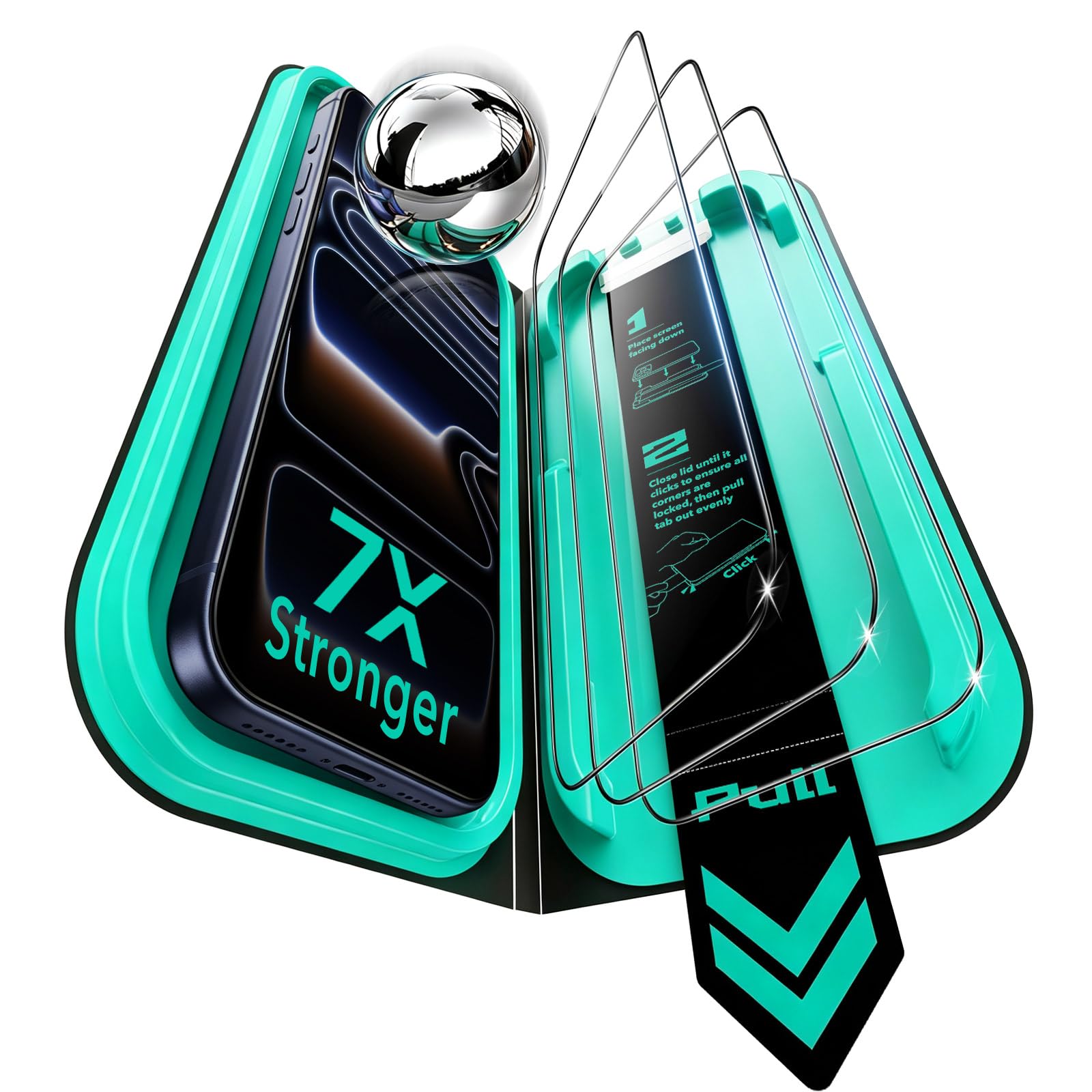 ESR 3 Pack for iPhone 17 Pro Screen Protector, Armorite Clear