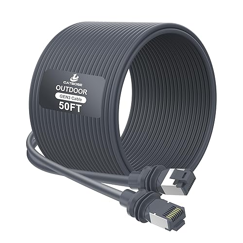 Miniatura 9 de Cable Starlink Gen3 de 20 pies, cable V3 estándar para exteriores para kit Starlink, núcleo de cobre 100% puro 26AWG, impermeable, cable de