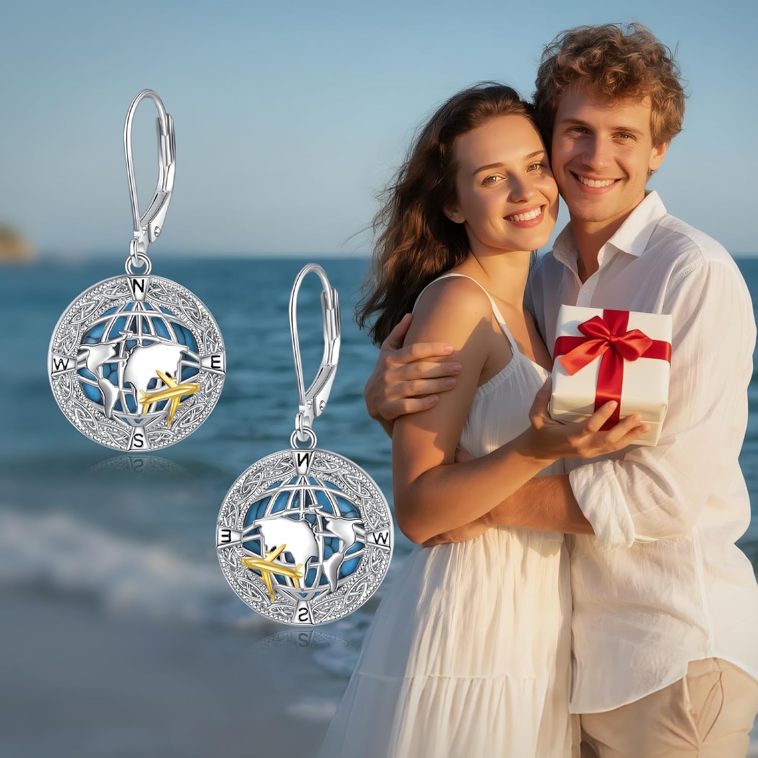 925 Sterling Silver Airplane Jewelry Gifts - Image 6