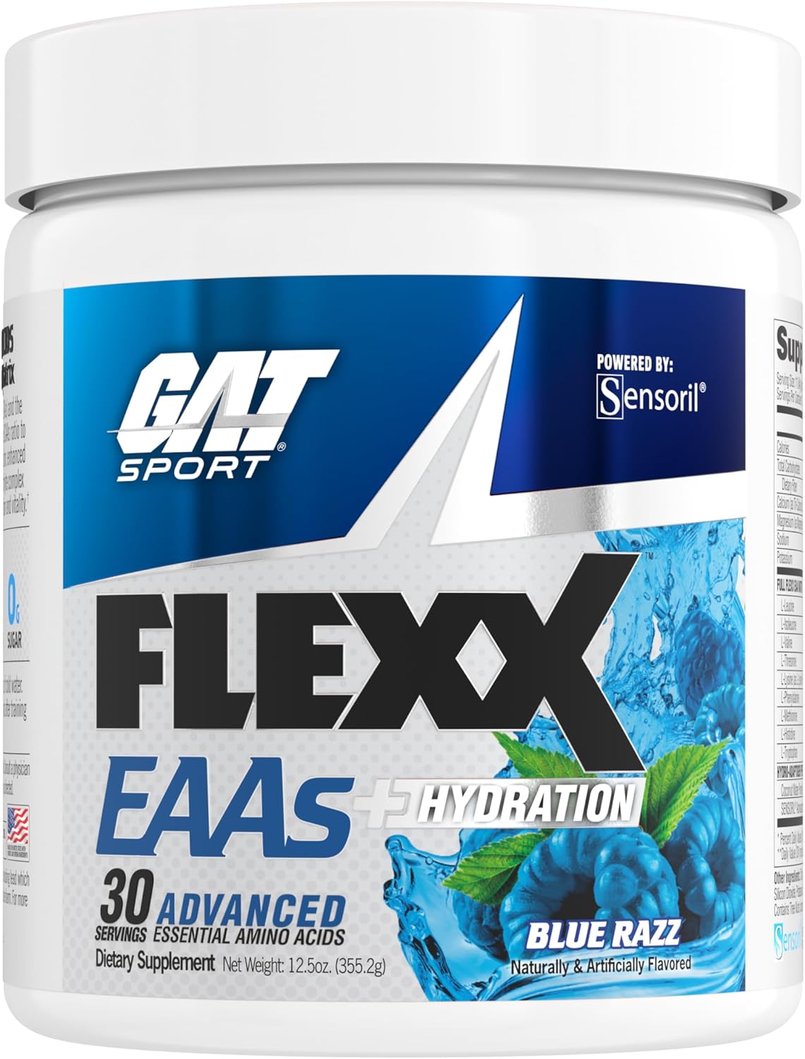 GAT SPORT Flexx EAAs + Hydration, Advanced Essential Amino Acids, 30 Servings (Fruit Punch)