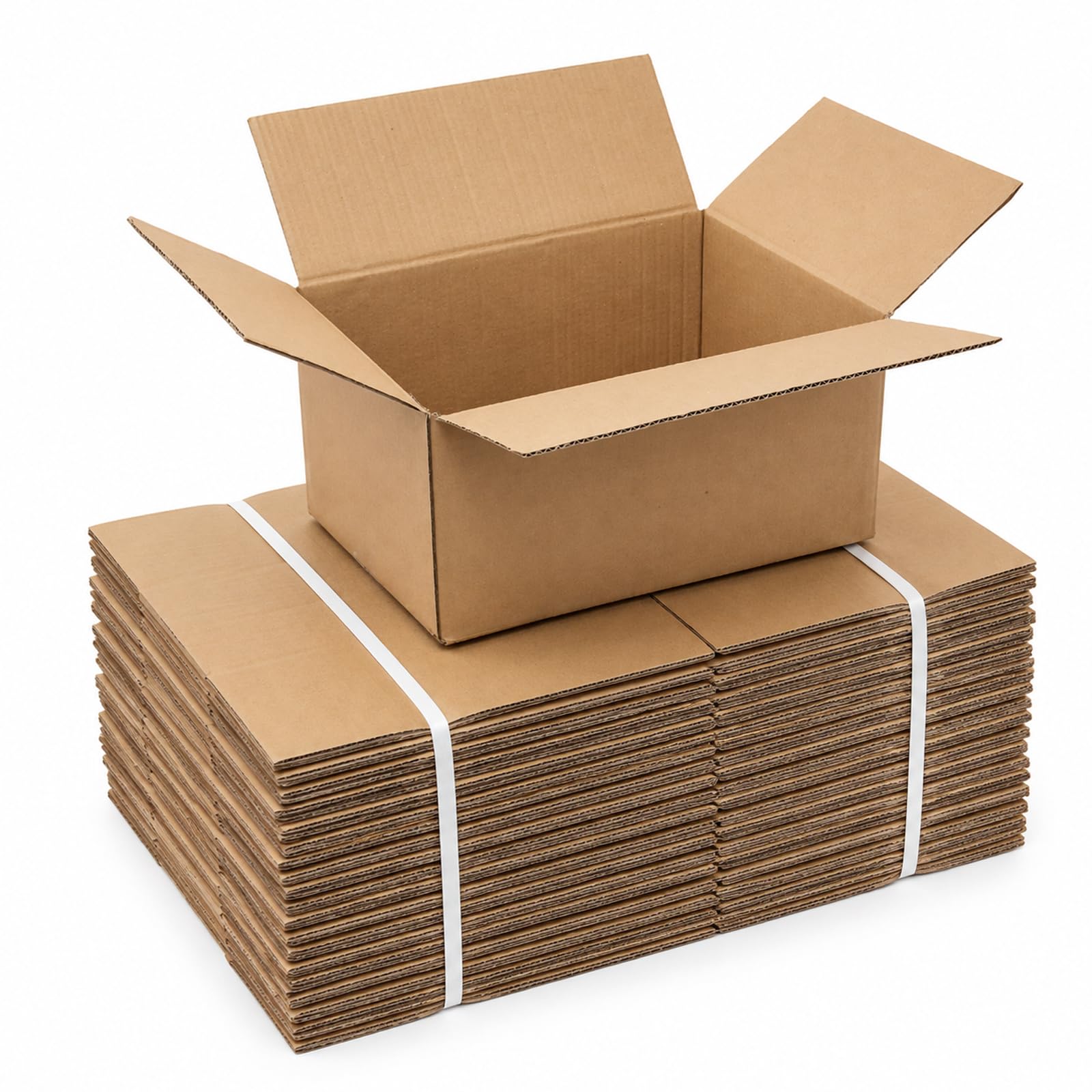 Sulwena Cardboard Boxes, 30 Pack Shipping Boxes Flat Corrugated Parcel box
