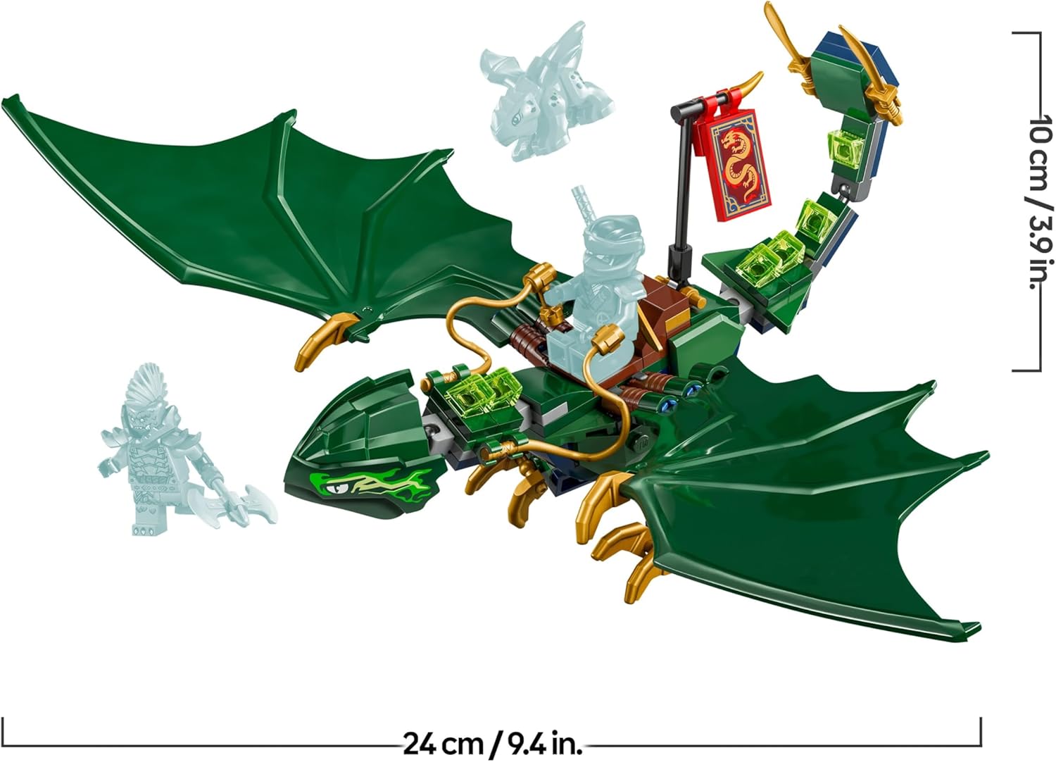 LEGO 71829 Ninjago Lloyd's Green Dragon Toy Toy Birthday Present Blocks Educational Boys Girls Children 6 Years 7 Years 8 9 Years Old Competition Robot