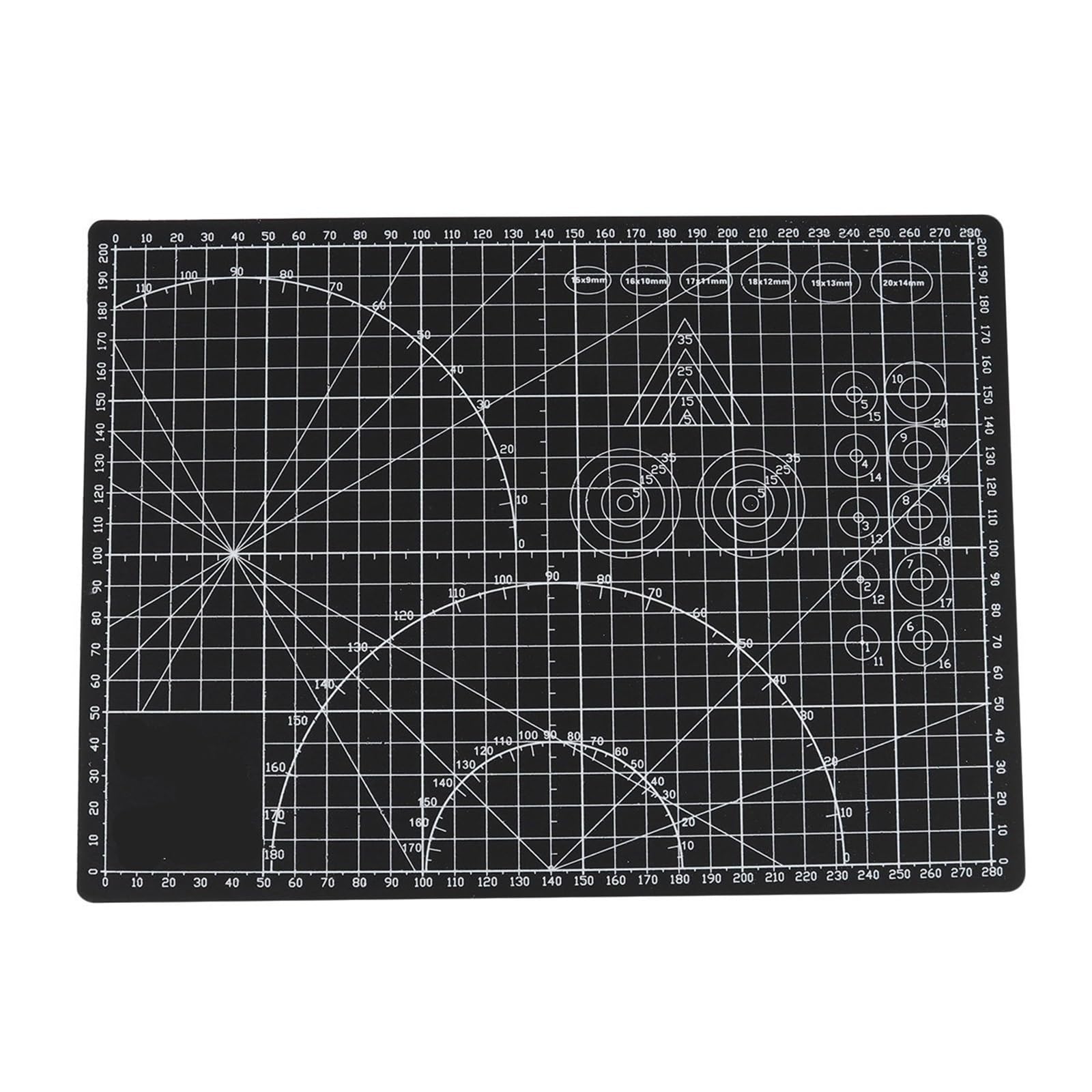 Self Healing Sewing Mat 2Pcs Self Healing Cutting Mat A4 Durable Non Slip for Arts Crafts Sewing Quilting DIY Projects Black Handmade Board