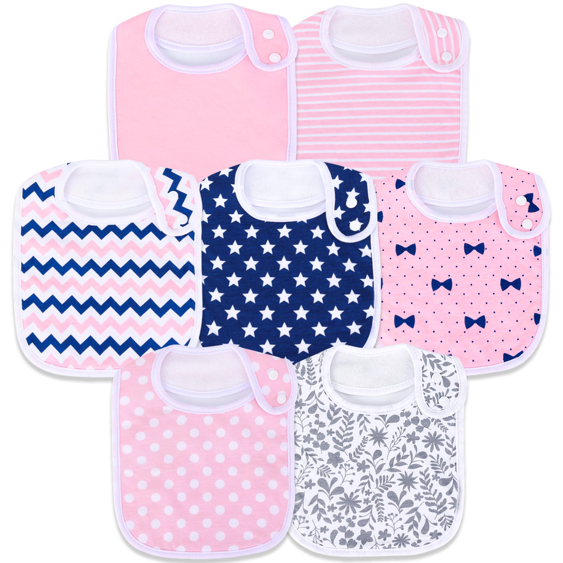 Benoxine Waterproof Baby Bibs for Boys & Girls Soft and Absorbent Bandana Drool Bibs Set for Infant Newborn 0-12 Months