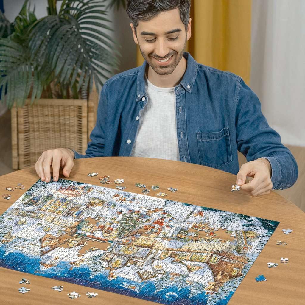 Ravensburger 50-jähriges Jubiläum: Weihnachtsdorf Limited Edition No. 28 1000-teiliges Puzzle