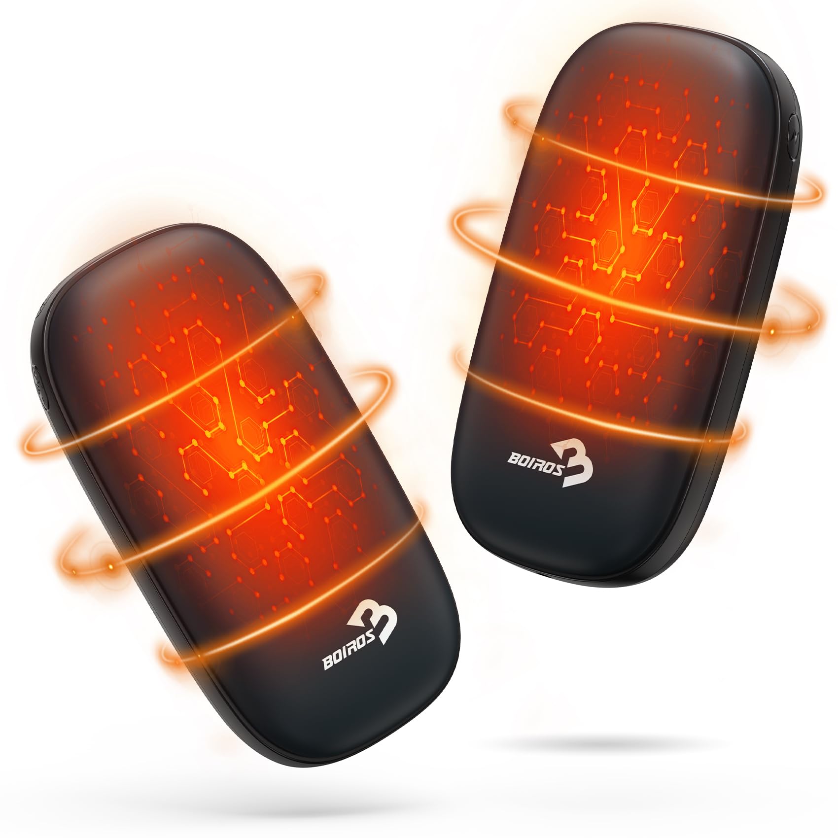 Hand Warmers Rechargeable, BOIROS Hand Warmers 2 Pack 12000mAh Electric  Hand Warmer, Quick Heating, Portable Pocket Heater Battery Powered USB  Reusable Handwarmer for Camping, Hunting, Golf, Hiking : Amazon.ca: Sports  u0026 Outdoors