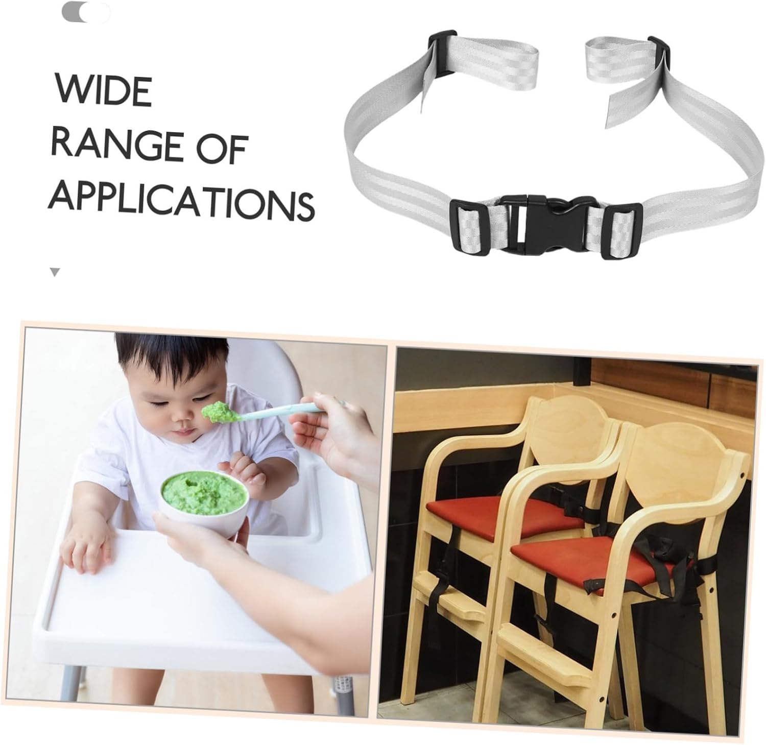 Ciieeo 3pcs Adjustable Safety Straps for High Chairs and Boy Girl Seats Fall Belts for Secure Dining and Activities Lightweight and Portable Boy Girl System
