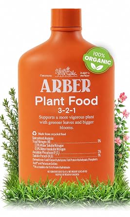 Organic Plant Food Liquid Fertilizer - Houseplants & Garden Concentrate